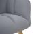 Scaun de relaxare cu taburet, gri deschis, textil GartenMobel Dekor