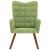 Scaun de relaxare, verde deschis, catifea GartenMobel Dekor