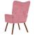 Scaun de relaxare, roz, catifea GartenMobel Dekor
