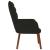 Scaun de relaxare, negru, catifea GartenMobel Dekor
