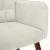Scaun de relaxare, crem, catifea GartenMobel Dekor
