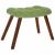 Scaun de relaxare cu taburet, verde deschis, catifea GartenMobel Dekor