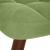 Scaun de relaxare cu taburet, verde deschis, catifea GartenMobel Dekor
