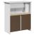Dulap pentru chiuvetă de baie „BODO” Alb 70x35x80 cm GartenMobel Dekor