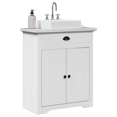 Dulap pentru chiuvetă de baie „BODO” Alb 70x35x80 cm GartenMobel Dekor