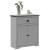 Dulap de hol "BODO" gri 80x35x90 cm GartenMobel Dekor