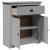 Dulap de hol "BODO" gri 80x35x90 cm GartenMobel Dekor