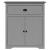 Dulap de hol "BODO" gri 80x35x90 cm GartenMobel Dekor