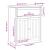 Dulap de hol "BODO" gri 80x35x90 cm GartenMobel Dekor