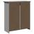 Dulap de hol "BODO" gri 80x35x90 cm GartenMobel Dekor