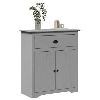 Dulap de hol "BODO" gri 80x35x90 cm GartenMobel Dekor