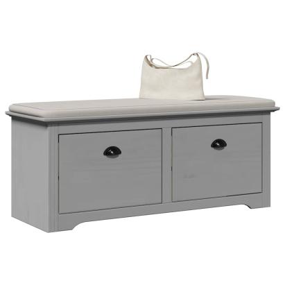 Bancă pentru hol „BODO” gri 114x40x45 cm GartenMobel Dekor