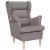Fotoliu, gri taupe, 74x84x100 cm, textil GartenMobel Dekor