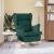 Scaun balansoar, verde închis, 74x90x102 cm, material textil GartenMobel Dekor