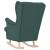 Scaun balansoar, verde închis, 74x90x102 cm, material textil GartenMobel Dekor
