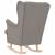 Scaun balansoar, gri taupe, 74x90x102 cm, material textil GartenMobel Dekor