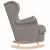 Scaun balansoar, gri taupe, 74x90x102 cm, material textil GartenMobel Dekor