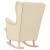Scaun balansoar, crem, 74x90x102 cm, material textil GartenMobel Dekor