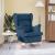Scaun balansoar, albastru, 74x90x102 cm, material textil GartenMobel Dekor