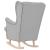 Scaun balansoar, gri nor, 74x90x102 cm, material textil GartenMobel Dekor