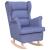 Scaun balansoar, jeans albastru, 74x90x102 cm, material textil GartenMobel Dekor