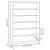 Vitrina de colecție din lemn cu 6 rafturi 40x8,5x55 cm GartenMobel Dekor