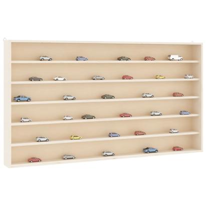 Vitrina de colecție din lemn cu 6 rafturi 80x8,5x55 cm GartenMobel Dekor
