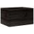 Cutie din lemn cu mânere negru 40x30x23 cm lemn masiv de pin GartenMobel Dekor