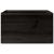 Cutie din lemn cu mânere negru 40x30x23 cm lemn masiv de pin GartenMobel Dekor