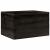 Cutie din lemn cu mânere negru 40x30x23 cm lemn masiv de pin GartenMobel Dekor