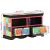 Cabinet TV Multicolour 80 x 35 x 50 cm Lemn de mango solid GartenMobel Dekor