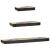 Șemele de perete Pe perete 3 pcs Multicolour 100 x 20 x 6 cm GartenMobel Dekor