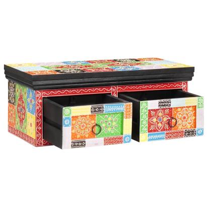 Cabinet TV Multicolour 60 x 30 x 24 cm Lemn masiv de mango GartenMobel Dekor