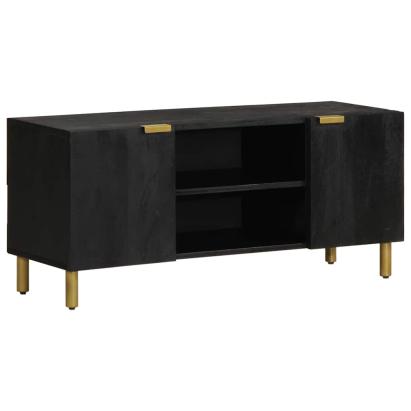 Dulap TV, negru, 105x33x46 cm, lemn prelucrat GartenMobel Dekor