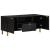 Dulap TV, negru, 105x33x46 cm, lemn prelucrat GartenMobel Dekor