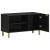 Dulap TV, negru, 80x33x46 cm, lemn prelucrat GartenMobel Dekor
