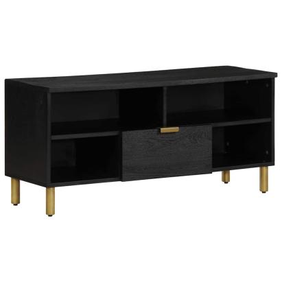 Dulap TV, negru, 100x33x46 cm, lemn prelucrat GartenMobel Dekor