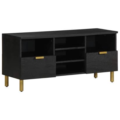 Dulap TV, negru, 100x33x46 cm, lemn prelucrat GartenMobel Dekor