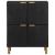 Dulap, negru, 60x33x75 cm, lemn prelucrat GartenMobel Dekor