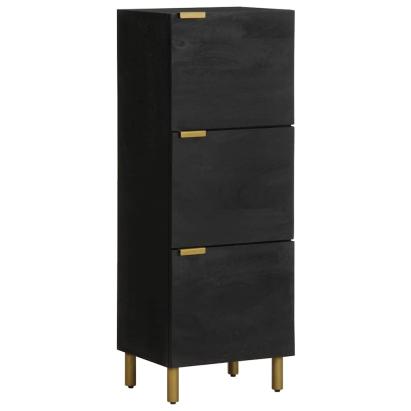 Dulap înalt, negru, 40x33x110 cm, lemn prelucrat GartenMobel Dekor