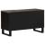 Dulap TV, negru, 80x33x46 cm, lemn masiv de mango GartenMobel Dekor