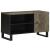 Dulap TV, negru, 80x33x46 cm, lemn masiv de mango GartenMobel Dekor