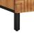 Cabinet TV cu raft Maro 100 x 33,5 x 46 cm Lemn de mango solid GartenMobel Dekor