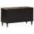 Dulap TV, negru, 80x33x46 cm, lemn masiv de mango GartenMobel Dekor