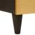 Bufet Negru și Aur 60 x 33 x 75 cm Lemn de mango solid GartenMobel Dekor