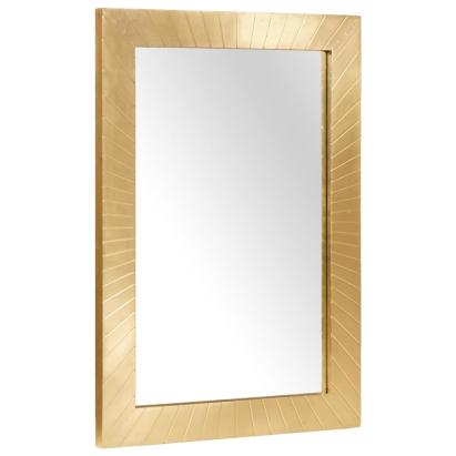 Oglindă pentru baie Pe perete cu oglindă Auriu 50 x 2,5 x 70 cm GartenMobel Dekor