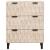Bufet Finisaj Alb Spălat 60 x 33 x 75 cm Lemn de mango solid GartenMobel Dekor