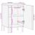 Dulap de Baie cu raft Alb 38 x 33 x 58 cm Lemn de mango solid GartenMobel Dekor