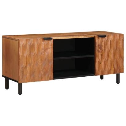 Cabinet TV cu raft cu ușă Finisaj Acacia Maro 105 x 33 x 46 cm GartenMobel Dekor