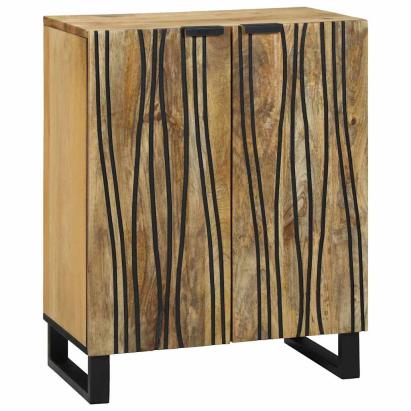 Bufet natural 60 x 33,5 x 75 cm Lemn de mango solid GartenMobel Dekor